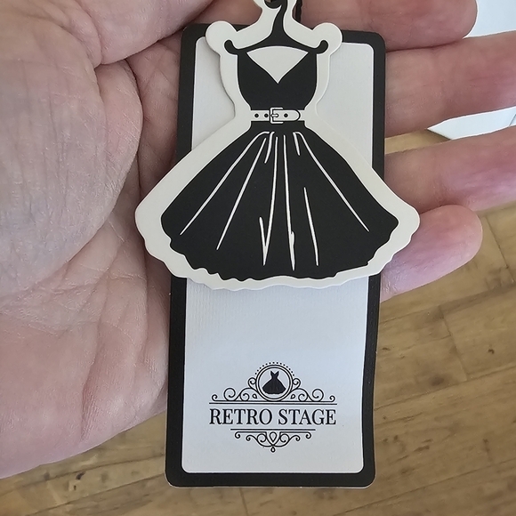 NWT Retro Stage Yellow Flutter Sleeve Princess Seam Button Down Bow Blouse Sz M - Picture 9 of 12